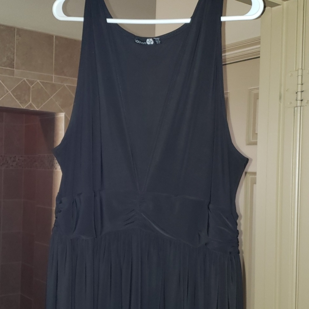 Black Slinky Maxi Dress/pool cover up